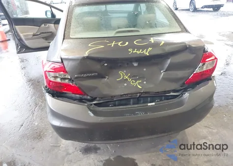 2012 Honda Civic Lx z USA, uszkodzony, nr VIN 19XFB2F56CE348447